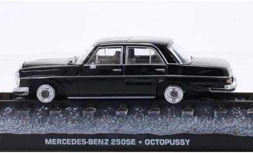 Mercedes 250 1/43 SpecialC SE (W108) nero James Bond 007 Octopussy ohne Vitrine modellino in miniatura