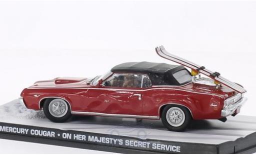 Mercury Cougar 1/43 SpecialC Convertibile rosso James Bond 007 Im Geheimdienst Ihrer Majestät ohne Vitrine modellino in miniatura