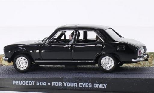 Peugeot 504 1/43 SpecialC nero James Bond 007 In tödlicher Mission ohne Vitrine modellino in miniatura