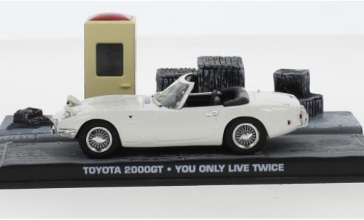 Toyota 2000 GT 1/43 SpecialC Cabriolet bianco RHD James Bond 007 1967 Man lebt nur zweimal sans figurines modellino in miniatura