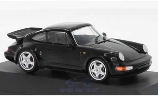 Porsche 964 Turbo 1/43 SpecialC 911 Turbo nero 1990 911 Collection modellino in miniatura