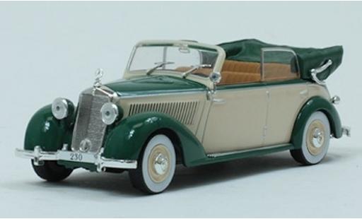 Mercedes 230 1/43 SpecialC Cabriolet D verde/beige 1939 ohne Vitrine modellino in miniatura