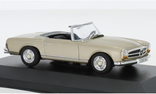 Mercedes 230 1/43 SpecialC SL metallico beige 1963 ohne Vitrine modellino in miniatura