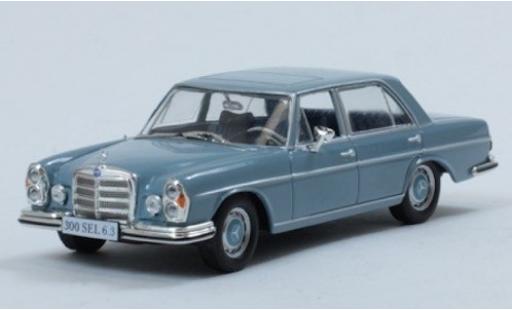 Mercedes 300 1/43 SpecialC SEL 6.3 blu 1969 ohne Vitrine modellino in miniatura