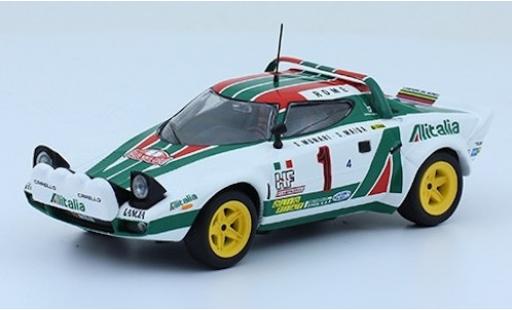 Lancia Stratos 1/43 SpecialC HF No.1 Alitalia Rallye WM Rallye Monte Carlo 1977 S.Munari/S.Maiga ohne Vitrine modellino in miniatura