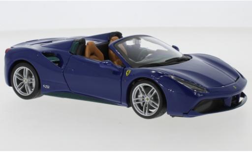 Ferrari 488 1/24 SpecialC SpecialC.-124 Spider blu modellino in miniatura