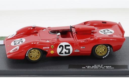 Ferrari 312 1/43 SpecialC P RHD No.25 12h Sebring 1969 modellino in miniatura