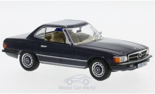Mercedes 350 1/43 SpecialC SL (R107) blu 1971 ohne Vitrine modellino in miniatura
