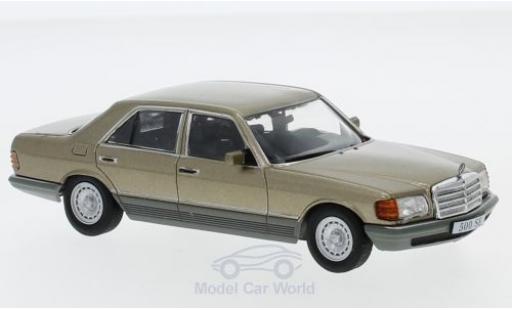 Mercedes 500 1/43 SpecialC SE (W126) metallico beige 1979 ohne Vitrine modellino in miniatura