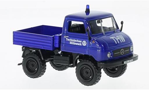 Mercedes Unimog 1/43 SpecialC U 411 THW sans Vitrine modellino in miniatura