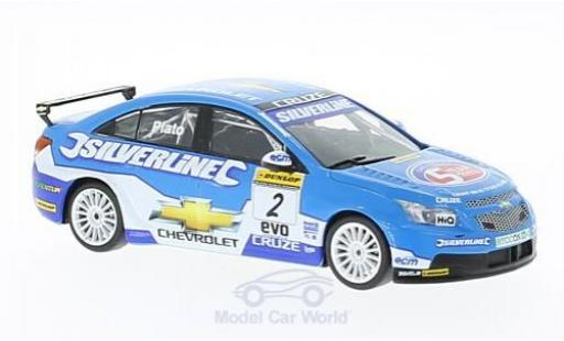 Chevrolet Cruze 1/43 SpecialC LT No.2 RML Silverline BTCC 2010 J. Plato ohne Vitrine modellino in miniatura