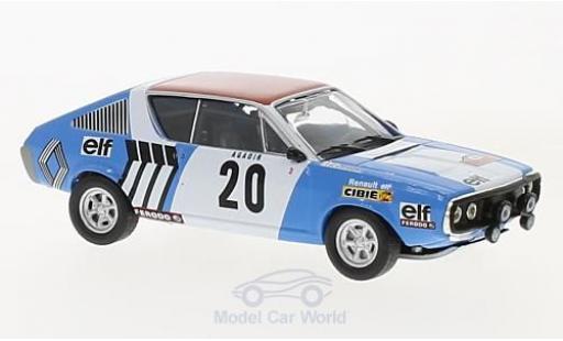 Renault 17 1/43 SpecialC Gordini No.20 Rallye WM Rallye Monte Carlo 1975 J.F.Piot/J.De Alexandris ohne Vitrine modellino in miniatura