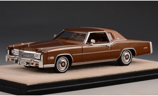 Cadillac Eldorado 1/43 Stamp Models Biarritz metallico marroneee 1978 modellino in miniatura