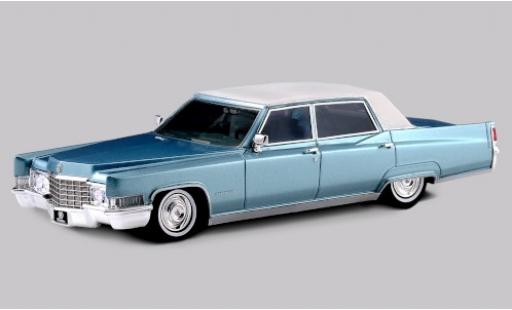 Cadillac Fleetwood 1/43 Stamp Models 60 Special Brougham metallico blu/matt-bianco 1969 modellino in miniatura