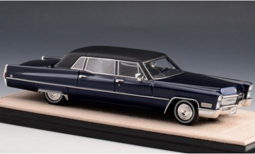 Cadillac Fleetwood 1/43 Stamp Models 75 Limousine metallico blu/matt-nero 1968 modellino in miniatura