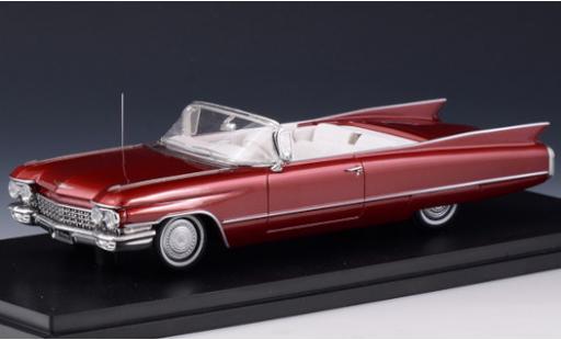 Cadillac Series 62 1/43 Stamp Models Convertibile metallico rosso 1960 modellino in miniatura