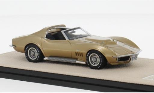 Chevrolet Corvette 1/43 Stamp Models L88 gold 1969 1:43 modellino in miniatura