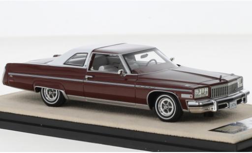 Buick Electra 1/43 Stamp Models 225 limited Coupe metallise rosso foncé/bianco 1976 modellino in miniatura