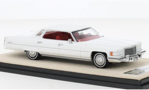 Cadillac Deville 1/43 Stamp Models DeVille Sedan bianco 1976 modellino in miniatura