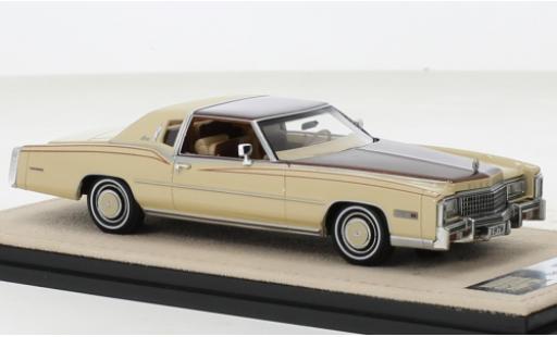 Cadillac Eldorado 1/43 Stamp Models Biarritz beige/marroneee 1978 modellino in miniatura