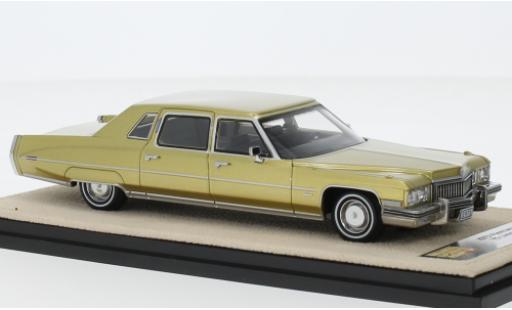 Cadillac Fleetwood 1/43 Stamp Models 75 Limousine doré 1973 modellino in miniatura