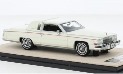 Cadillac Fleetwood 1/43 Stamp Models Brougham Coupe bianco 1984 modellino in miniatura