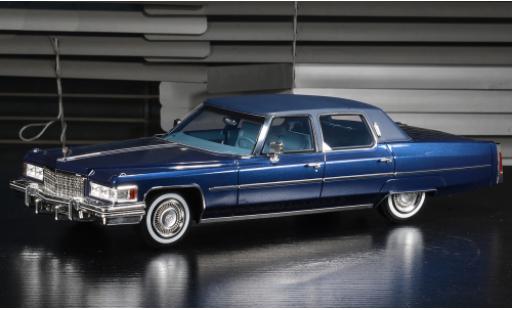 Cadillac Fleetwood 1/18 Stamp Models Brougham metallise blu 1976 modellino in miniatura