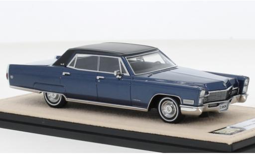 Cadillac Fleetwood 1/43 Stamp Models Brougham metallise blu/nero 1968 modellino in miniatura
