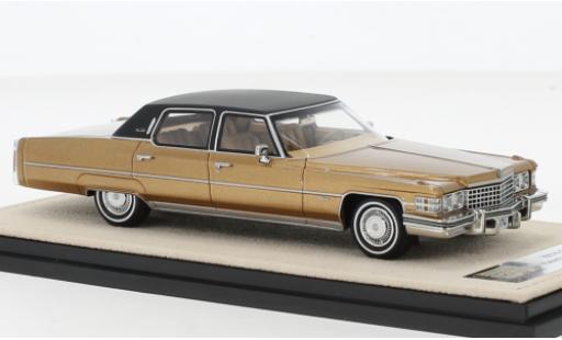 Cadillac Fleetwood 1/43 Stamp Models Brougham metallise marroneee 1974 modellino in miniatura