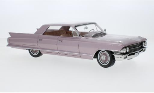 Cadillac Sedan 1/18 Stamp Models DeVille metallise rosa 1962 modellino in miniatura