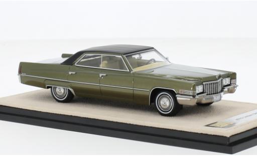 Cadillac Sedan 1/43 Stamp Models DeVille metallise vert/nero 1970 modellino in miniatura