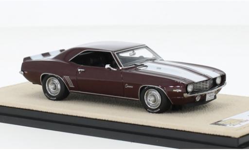 Chevrolet Camaro 1/43 Stamp Models Z28 metallise violett/bianco 1969 modellino in miniatura