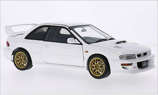 Subaru Impreza 22B 1/18 Autoart bianco 1998 modellini auto