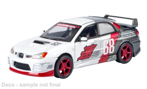 Subaru Impreza 1/24 Motormax WRX STi weiss/grau 1:24 modellino in miniatura