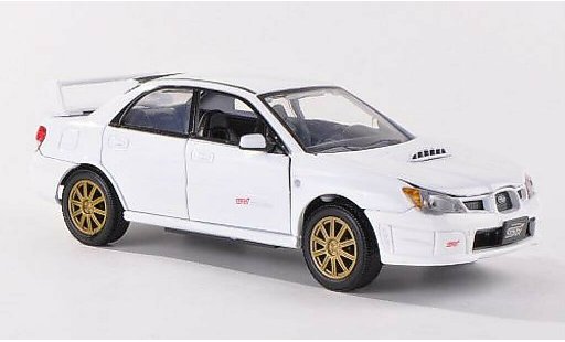 Subaru Impreza STI 1/24 Motormax bianco modellini auto