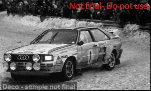 Audi Quattro 1/18 Sun Star A2 Rallye Monte-Carlo 1984 #1 1:18 modellino in miniatura