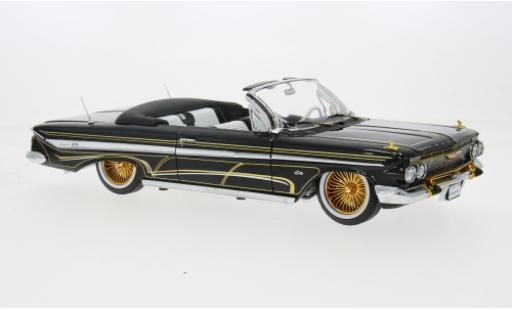 Chevrolet Impala 1/18 Sun Star Cabriolet Lowrider schwarz 1961 1:18 modellino in miniatura