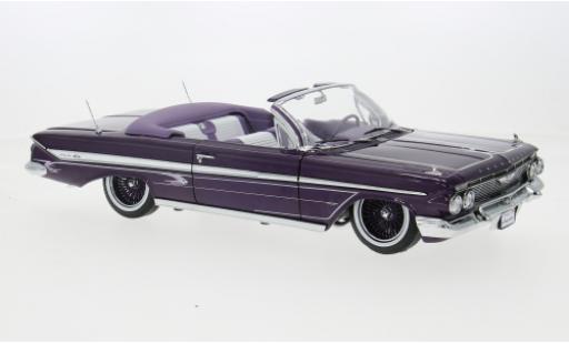 Chevrolet Impala 1/18 Sun Star Cabriolet Lowrider violett 1961 1:18 modellino in miniatura