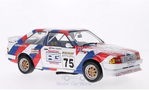 Ford Escort MKI 1/18 Sun Star MKIII 1600i RHD No.75 BTCC 1988 M.Goddard modellino in miniatura