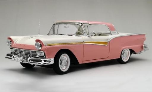 Ford Fairlane 1/18 Sun Star 500 Skyliner rosa/bianco 1957 modellino in miniatura