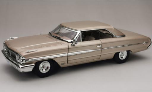 Ford Galaxy 1/18 Sun Star Galaxie 500 XL Hardtop metallico beige 1964 modellino in miniatura