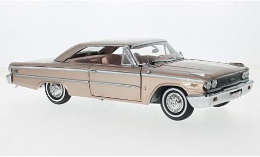 Ford Galaxy 1/18 Sun Star Galaxie 500XL HardTop metallico rosa 1963 modellino in miniatura