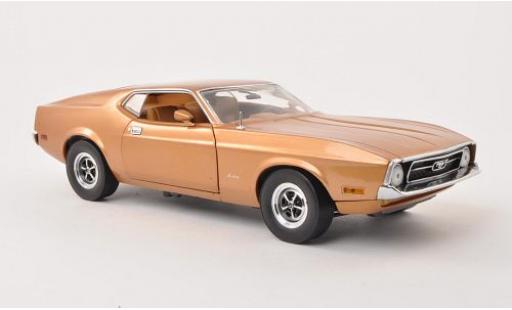Ford Mustang 1/18 Sun Star Sportroof metallico marroneee UN 1971 modellino in miniatura