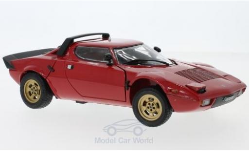 Lancia Stratos 1/18 Sun Star Stradale rosso 1975 ohne Vitrine modellino in miniatura