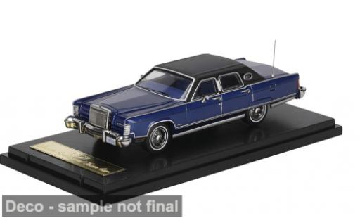 Lincoln Continental 1/64 Sun Star Town Car blau 1979 1:64 modellino in miniatura