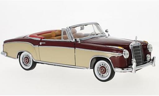 Mercedes 220 1/18 Sun Star SE Cabriolet rosso/beige 1958 modellino in miniatura