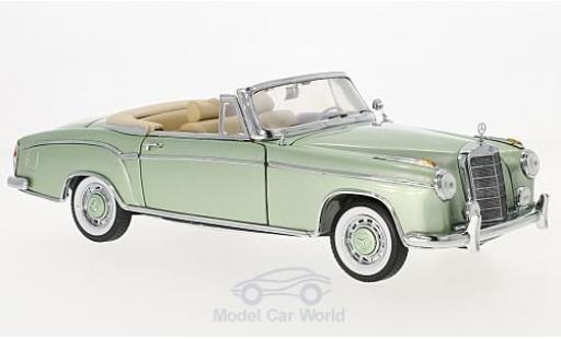 Mercedes 220 SE 1/18 Sun Star SE Cabriolet metallico verde 1958 modellino in miniatura