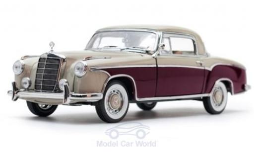 Mercedes 220 1/18 Sun Star SE Coupe beige/rosso 1959 modellino in miniatura