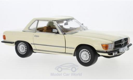 Mercedes 350 1/18 Sun Star SL (R107) beige 1977 HardTop modellino in miniatura