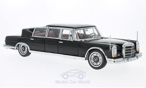 Mercedes 600 1/18 Sun Star Landaulet nero 1966 modellino in miniatura